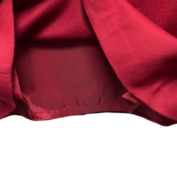 Amanda Smith Vintage 80's Red Wool Pencil Skirt - Picture 3 of 6